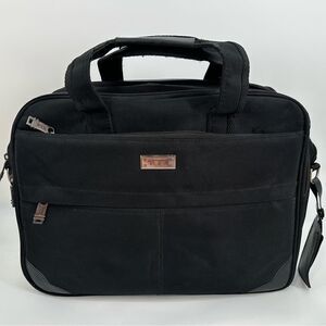 Tumi Organizer Portfolio Briefcase Laptop Bag Black Travel Bag Flawed